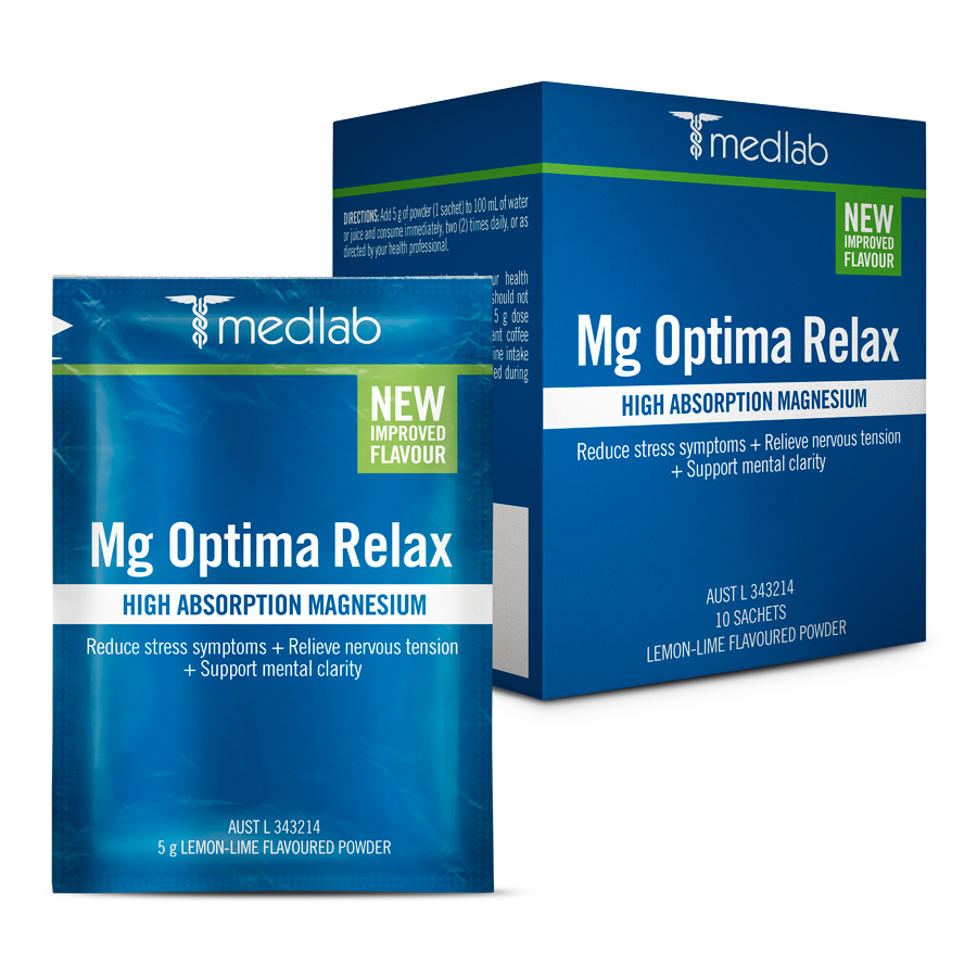 12 Mg Optima™ Relax 10pk Sachets Lemon Lime