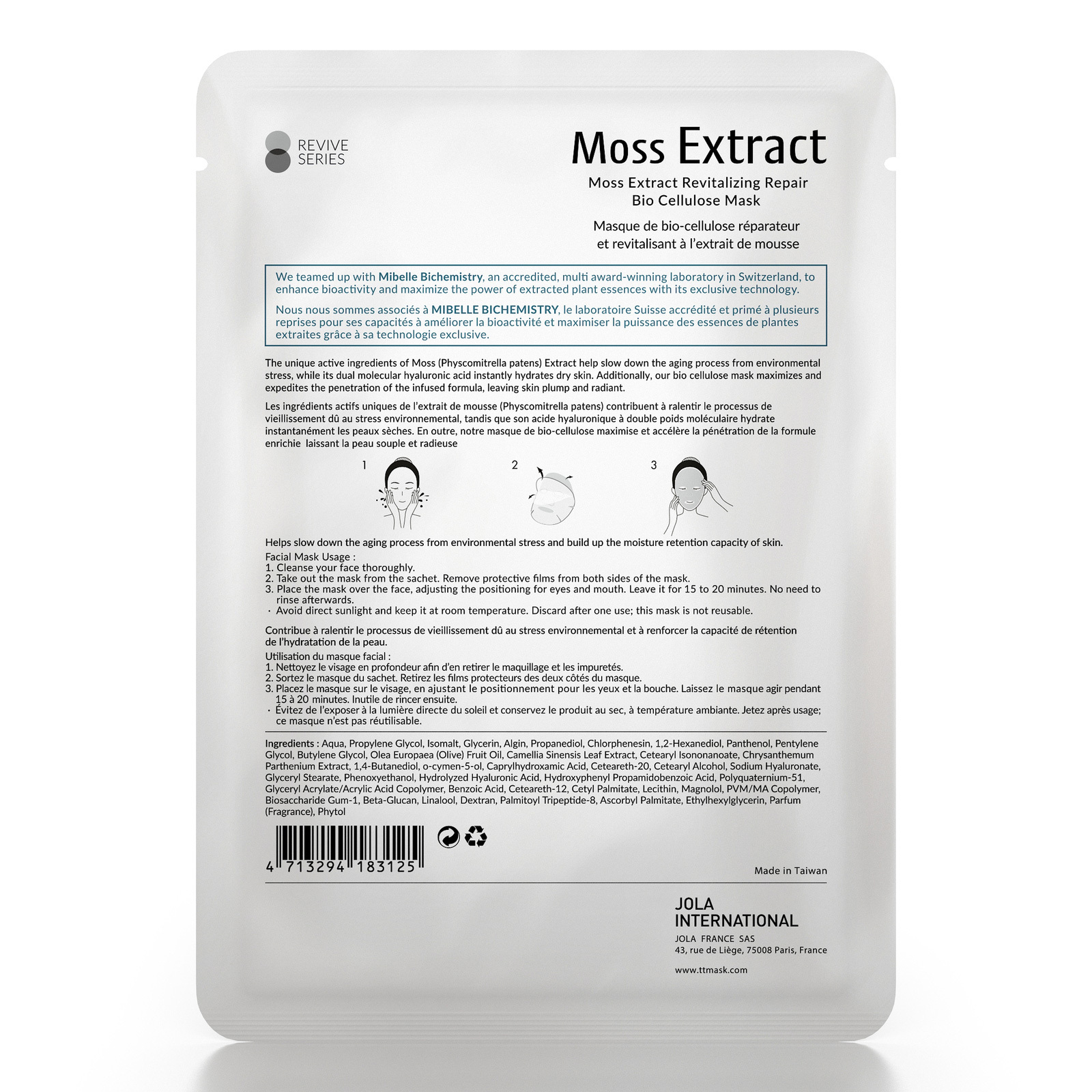 Moss Extract Revitalizing Repair Bio Cellulose Mask Timeless Truth Masks