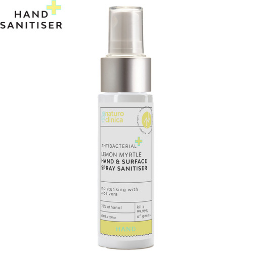 Antibacterial Lemon Myrtle Hand & Surface Spray Sanitiser 60mL