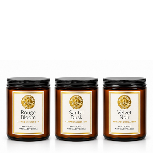 Hand Poured Natural Soy Candle Bundle X 3