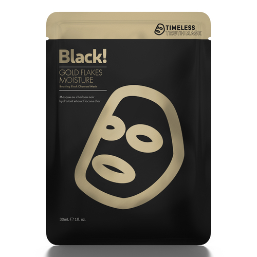 Gold Flakes Moisture Boosting Black Charcoal Mask